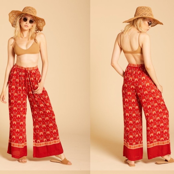 Spell & The Gypsy Collective Copper‎ Jewel Palazzo Pants Size Small - Picture 4 of 13